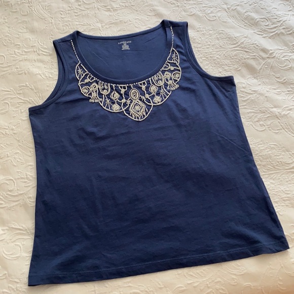 LANDS’ END Beaded Tank - Picture 10 of 10